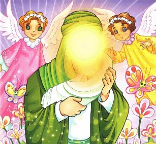 طرح نقاشی تولد حضرت زینب کودکانه