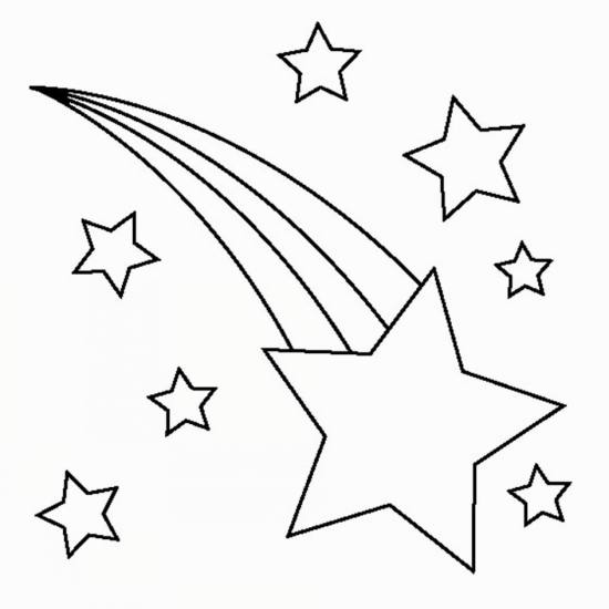 نقاشی ستاره دنباله دار کودکانه