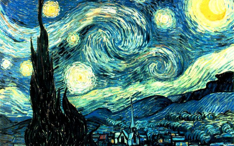 نقاشی ستاره های شب