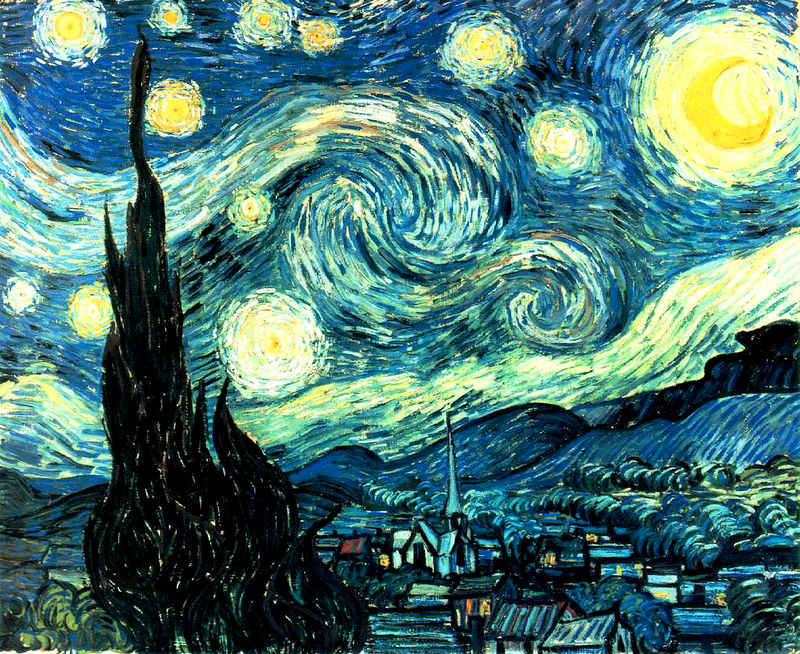 نقاشی شبهای پر ستاره