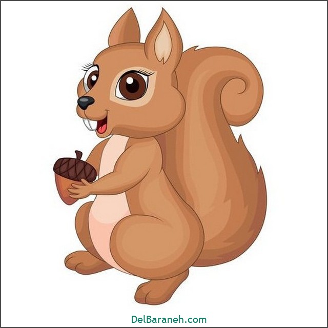 عکس نقاشی سنجاب کودکانه