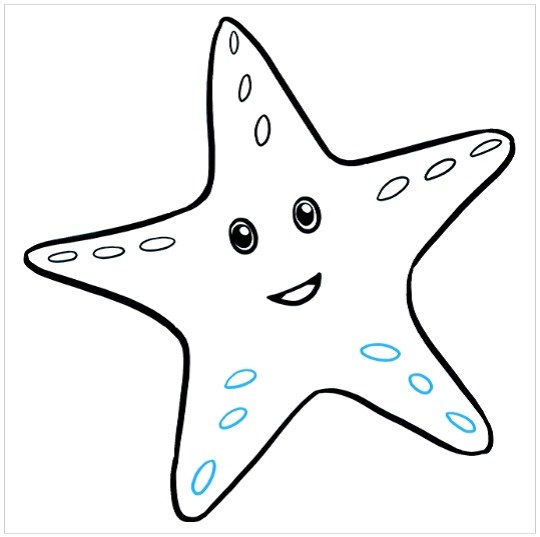 نقاشی کودکان ستاره دریایی