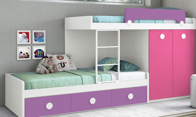 طراحی اتاق خواب دخترانه کوچک