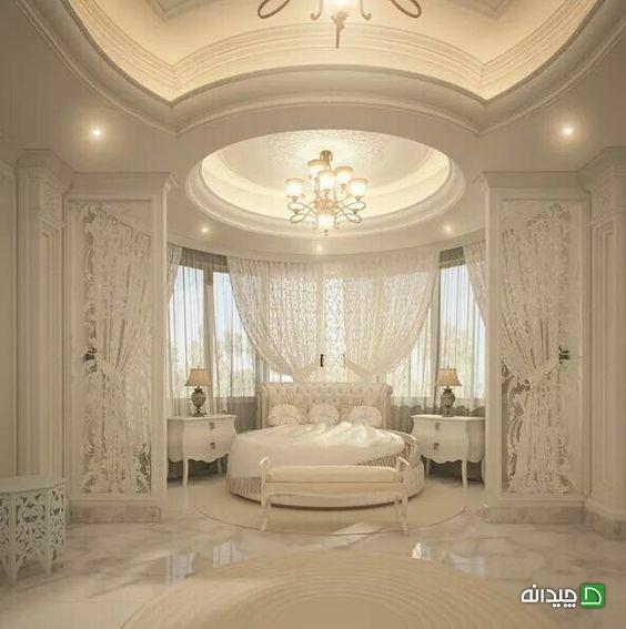 دکوراسیون اتاق خوابی رمانتیک و کلاسیک