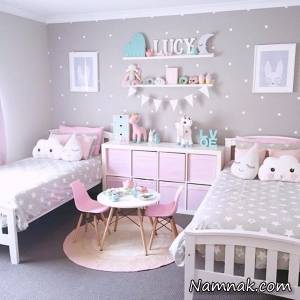 طراحی اتاق خواب نوزاد دختر
