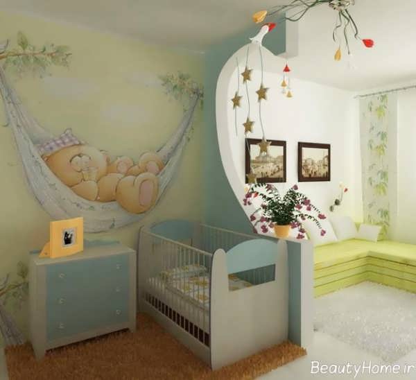 دکوراسیون اتاق خواب پسرانه نوزاد