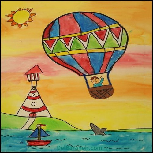 نقاشی جزیره کودکانه