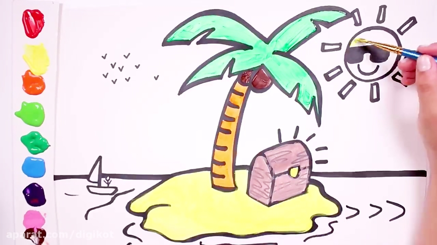 نقاشی جزیره گنج
