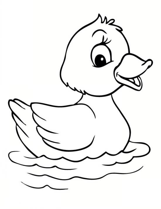 نقاشی جوجه اردک برای کودکان