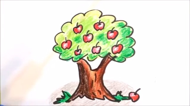 نقاشی درخت کودکان
