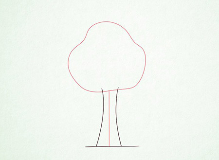 نقاشی درخت به کودکان