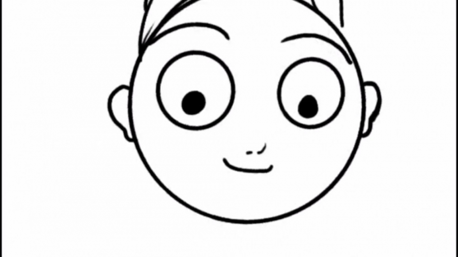 نقاشی چشم و ابرو کارتونی