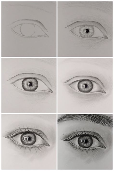 آموزش کشیدن نقاشی چشم و ابرو ساده