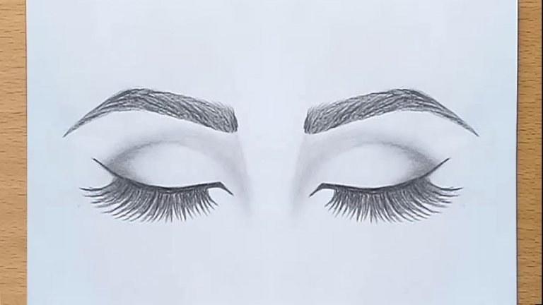 نقاشی چشم با مداد ساده