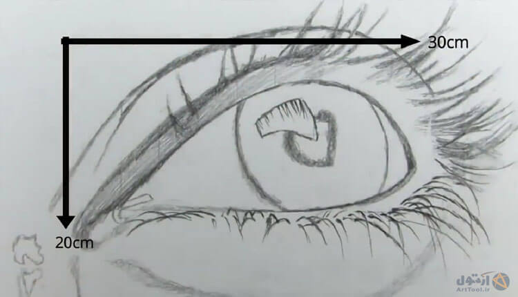آموزش طراحی چشم با مداد ساده