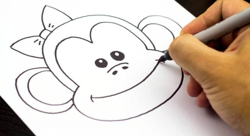 نقاشی کودکانه حیوانات با مداد رنگی