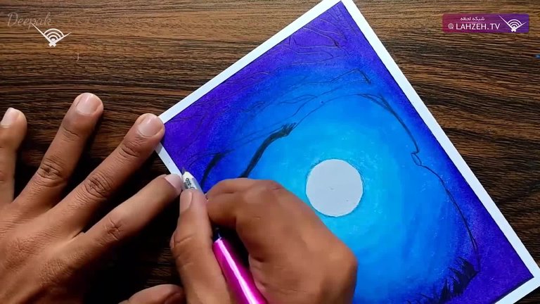 نقاشی ساده با مداد رنگی برای نوجوانان