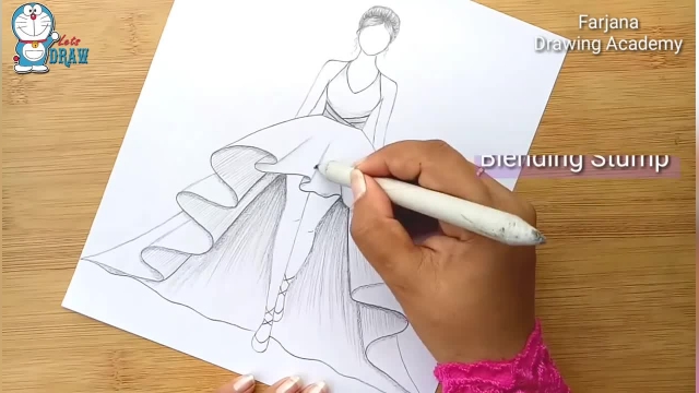 طراحی با مداد برای مبتدیان دختر زیبا
