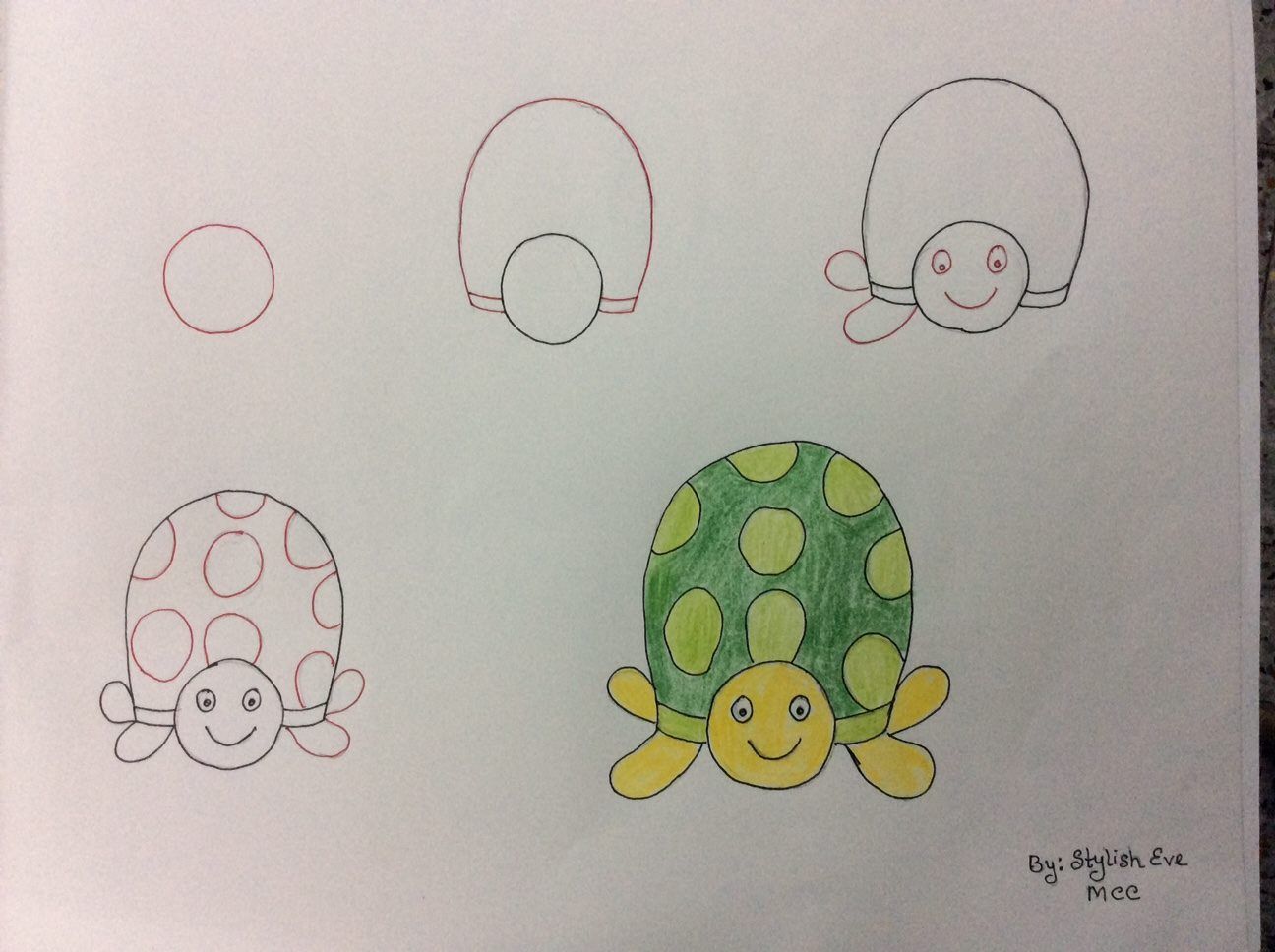 آموزش نقاشی ساده کودکانه حیوانات
