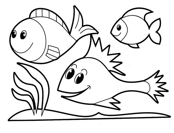نقاشی حیوانات دریایی کودکانه