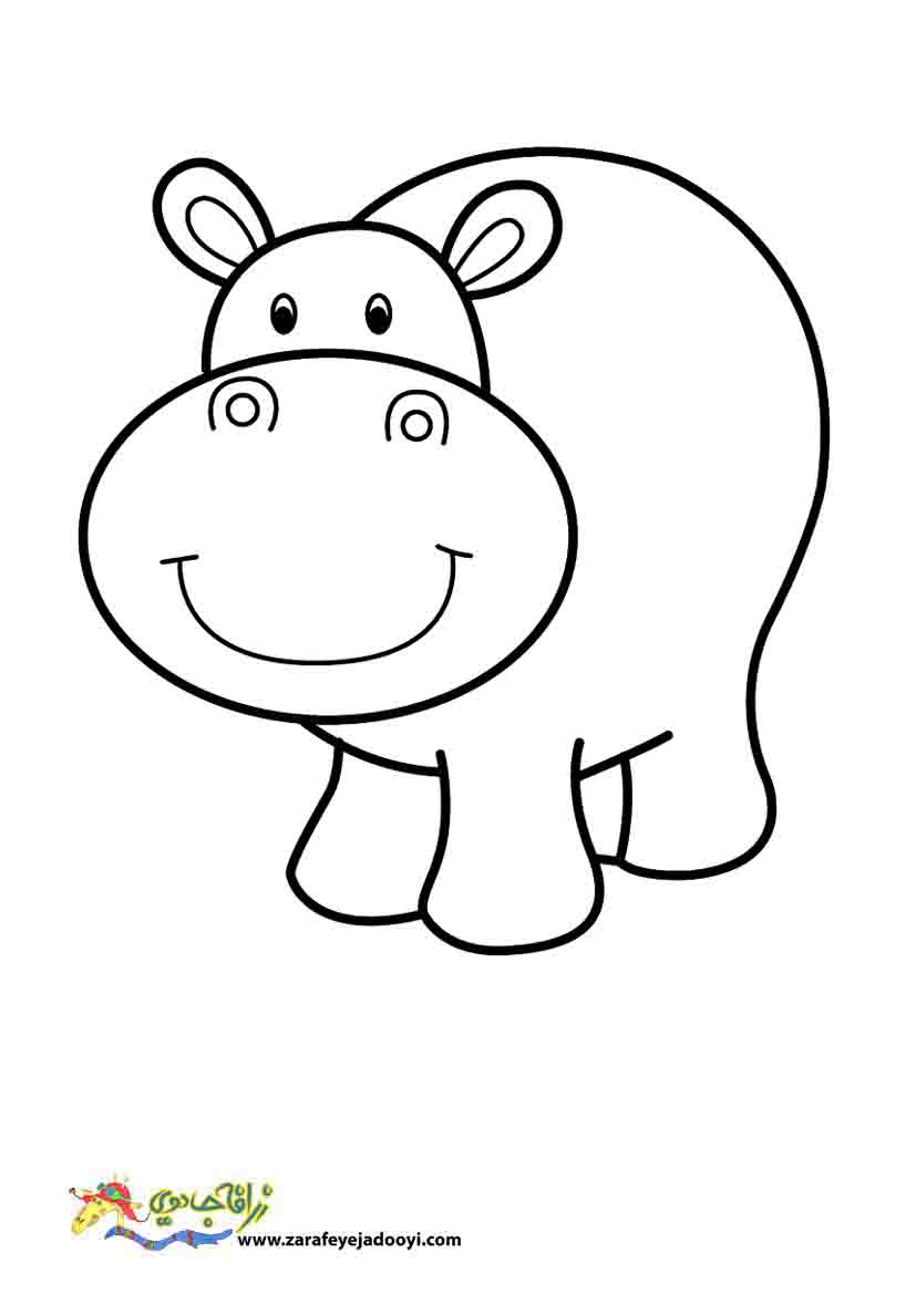 نقاشی ساده از حیوانات برای کودکان