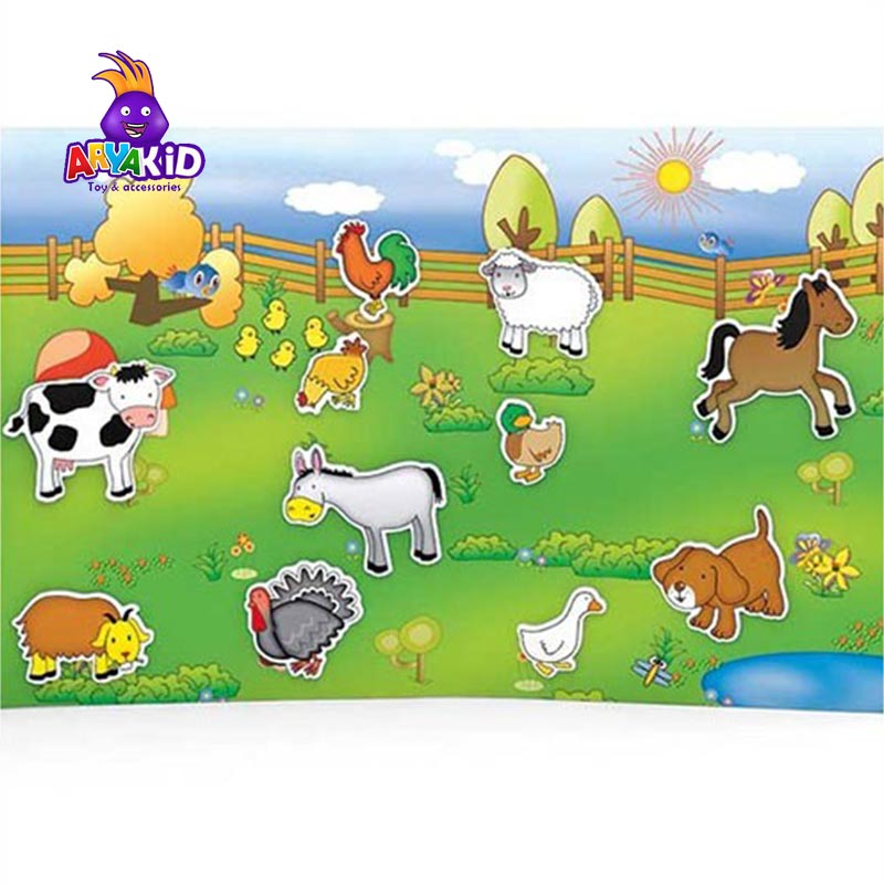 نقاشی حیوانات اهلی در مزرعه برای کودکان
