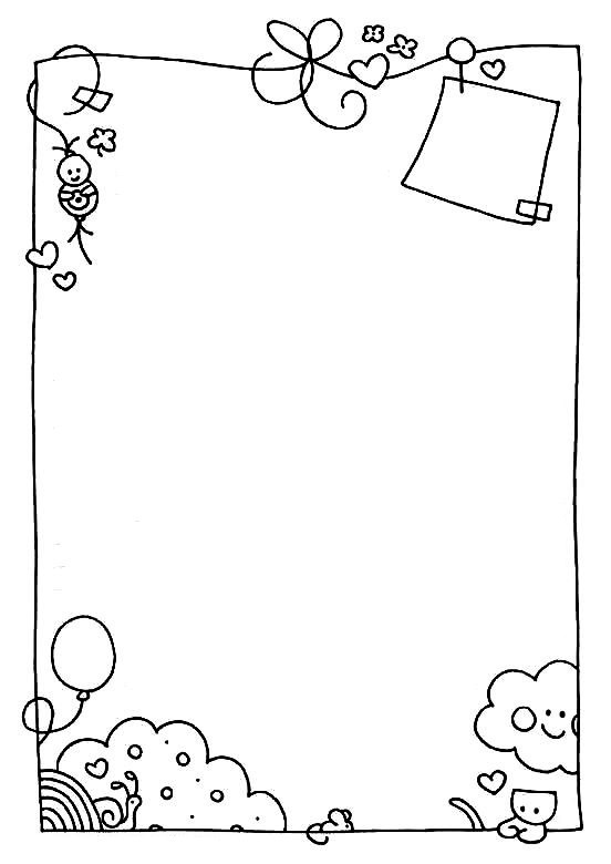 نقاشی برای حاشیه دفتر کودک