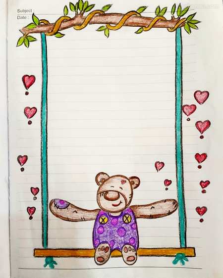 نقاشی برای حاشیه دفتر کودک

