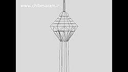 طراحی با مداد برج میلاد
