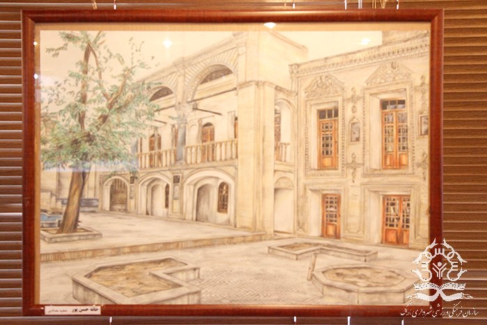نقاشی با مداد از بناهای تاریخی