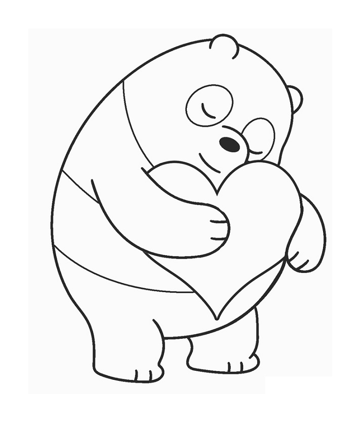 نقاشی خرس پاندا برای کودکان