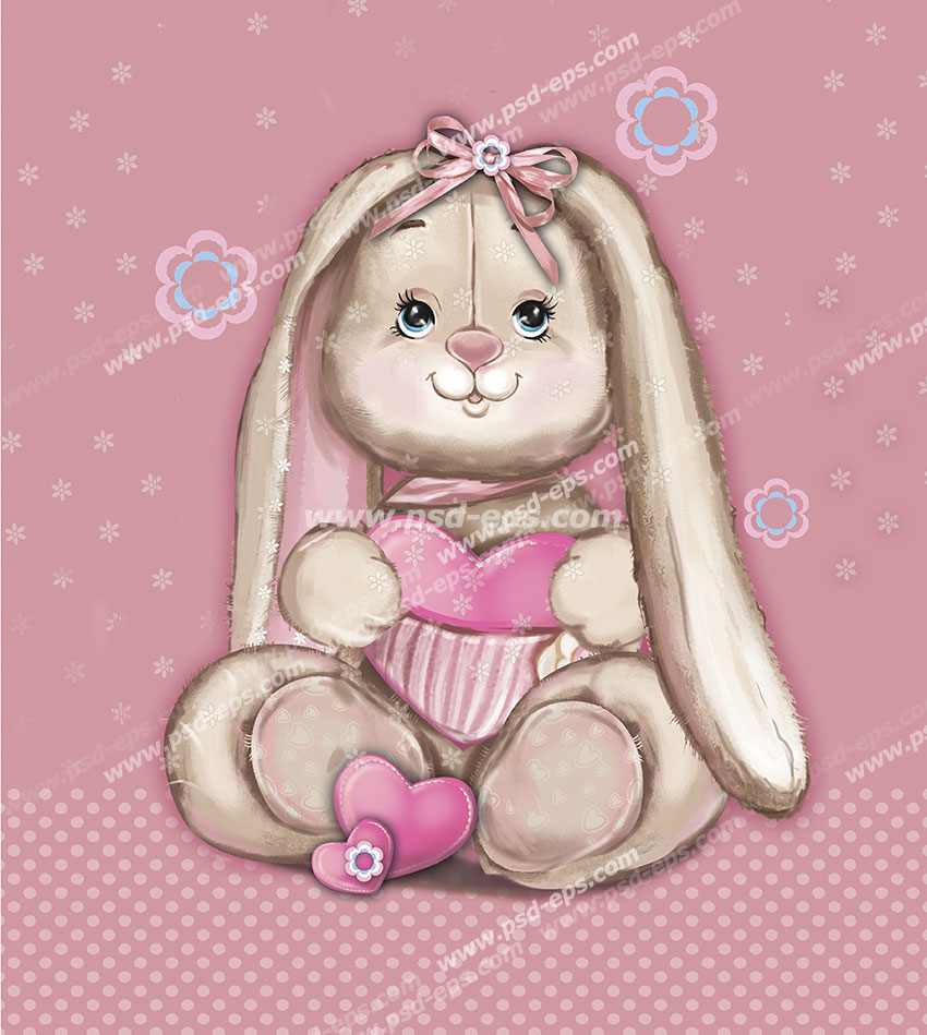 نقاشی فانتزی خرگوشی
