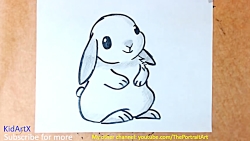 نقاشی خرگوش ناز نازی