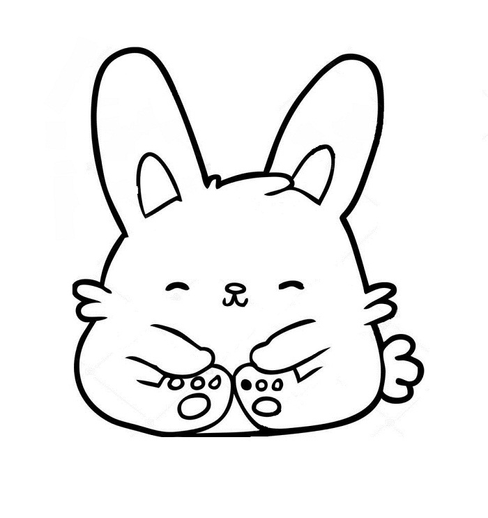 نقاشی فانتزی خرگوش ساده
