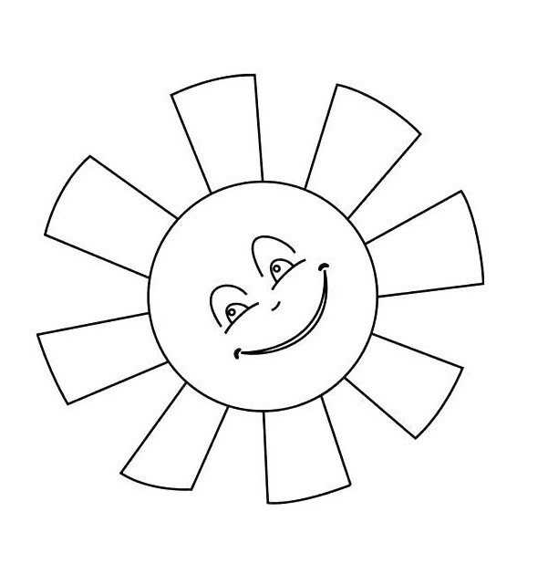 عکس نقاشی خورشید کارتونی