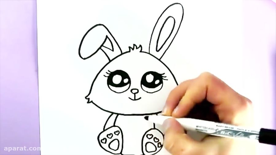 عکس نقاشی خرگوش ناز