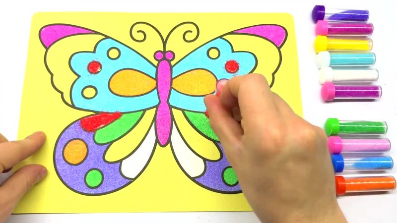 آموزش نقاشی کودکان پروانه