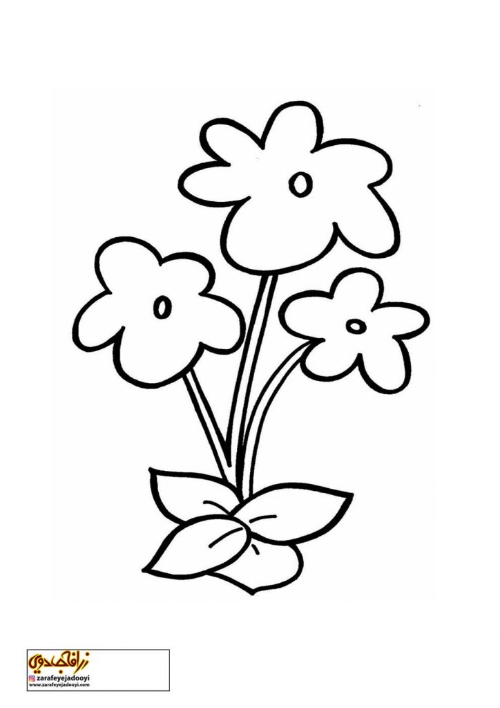 طراحی گل ساده کودکانه