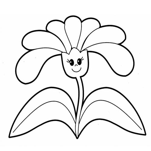 طرح گل ساده برای نقاشی کودکان