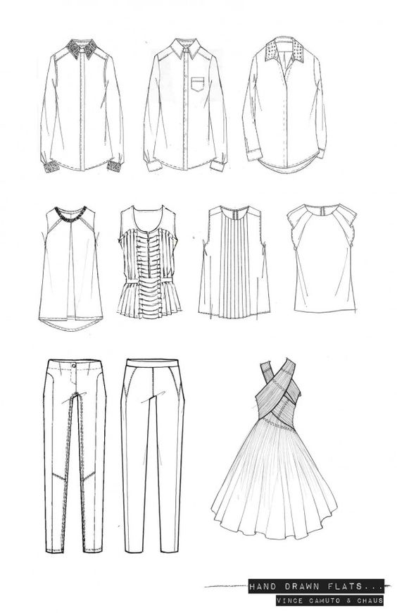 عکس نقاشی طراحی لباس ساده