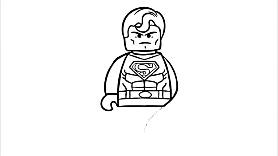 آموزش نقاشی لگو سوپرمن
