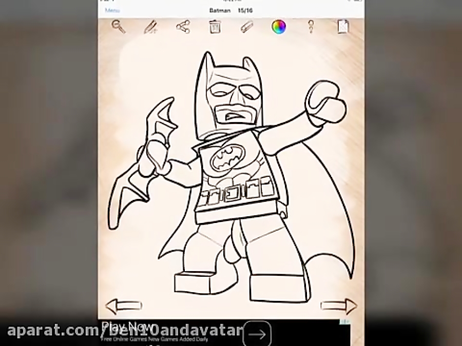 آموزش نقاشی لگو سوپرمن
