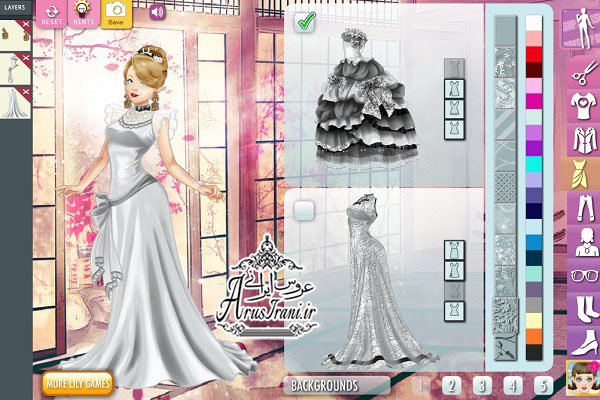 بازی آنلاین طراحی لباس عروس و داماد