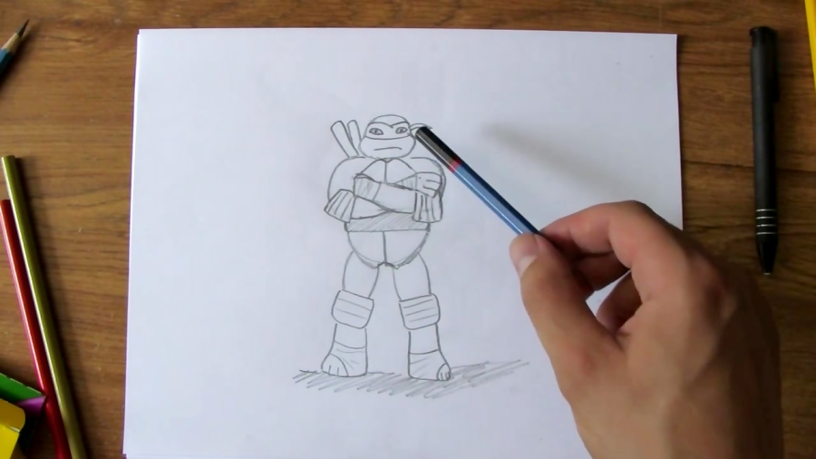 آموزش نقاشی لاک پشت های نینجا برای کودکان