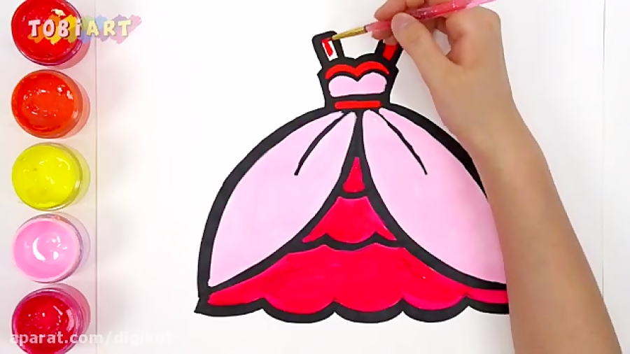آموزش نقاشی روی لباس کودکان