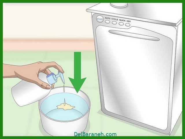 نقاشی کارتونی ماشین ظرفشویی