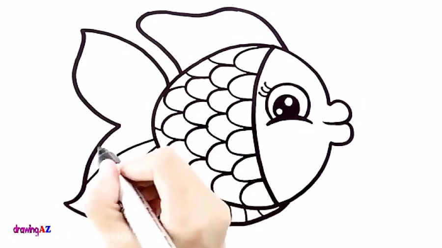 نقاشی ماهی های زیبا