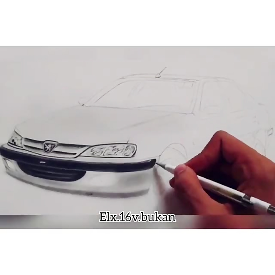 نقاشی ماشین ایرانی زانتیا
