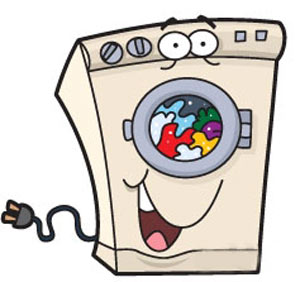 نقاشی کارتونی ماشین ظرفشویی