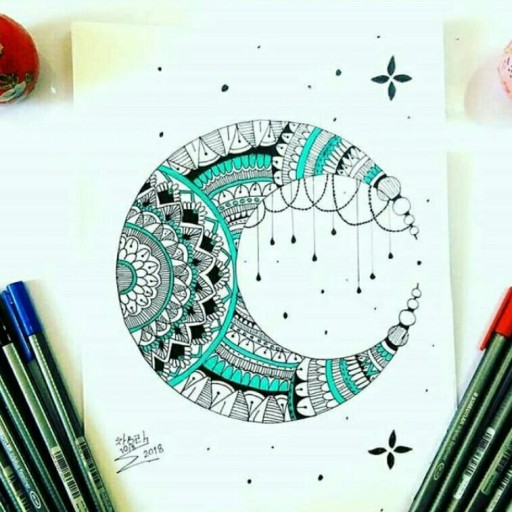 نقاشی ماه ماندالا